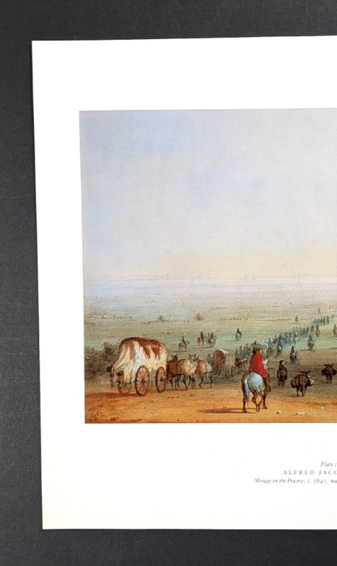 Western American Art MIRAGE ON THE PRARIE Frontier Cowboy Native American 305 gallery