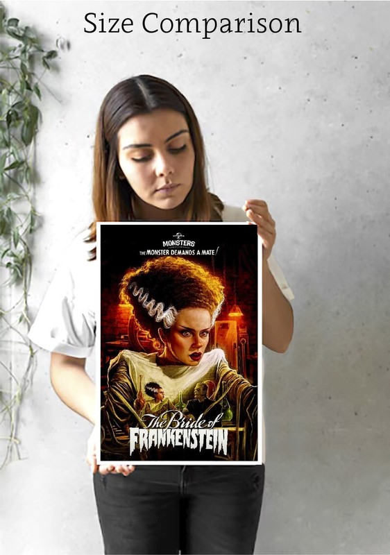 The Bride Demands Old Movie Poster Frankenstein Fine Art Print Original Reprint gallery
