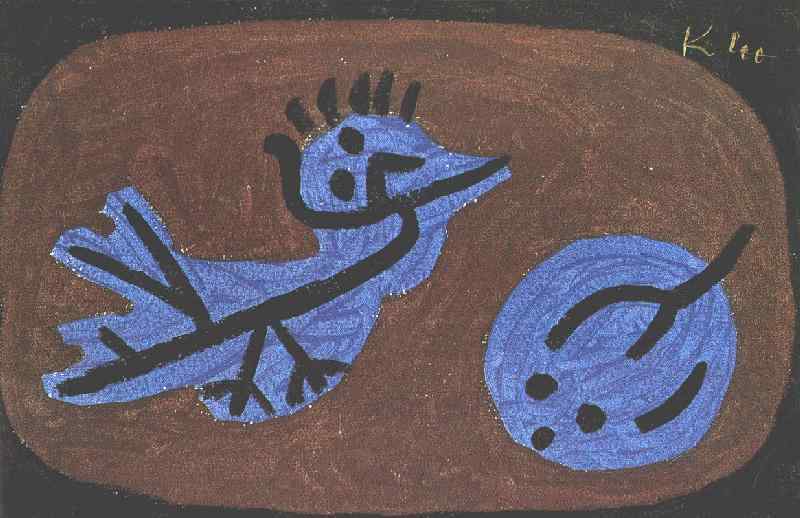 Paul Klee Blue Bird Pumpkin 1939 17″x 22″ Archival Art Print
