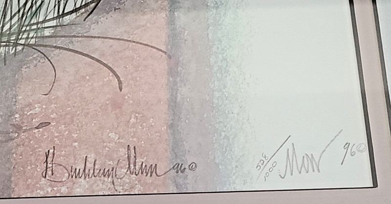 P Buckley Moss 'Love in a Buggy' Signed Numbered 528/100 Framed Print Amish '96 gallery