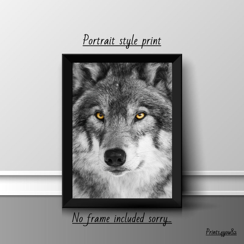 WOLF A4 PRINT PICTURE POSTER HOME DECOR WALL ART UNFRAMED GIFT NEW ANIMALS