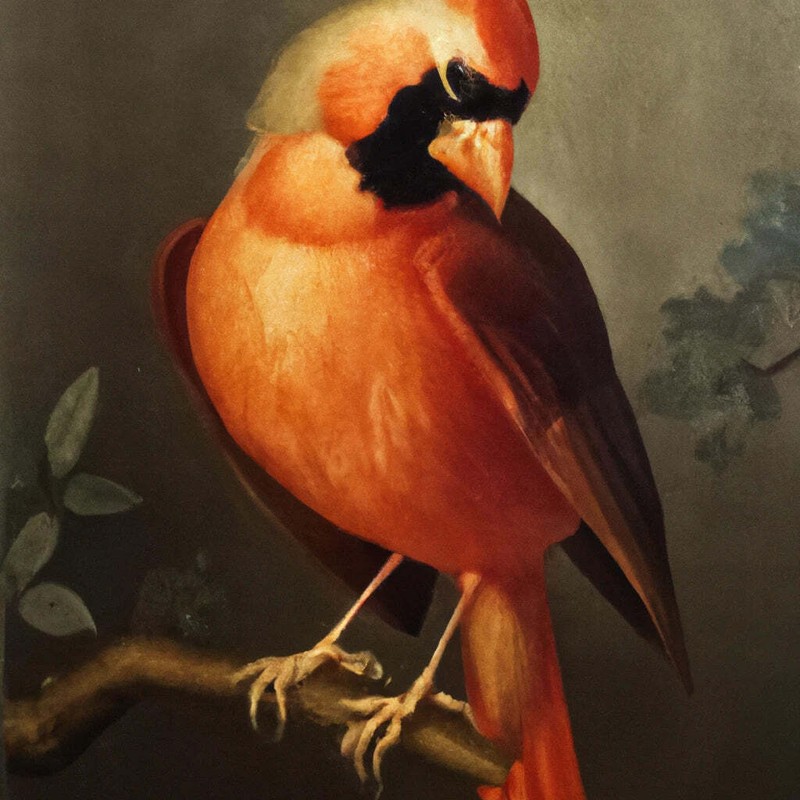 Classical Master Style Portrait of A Cardinal Art Print – 12 x 18 inches