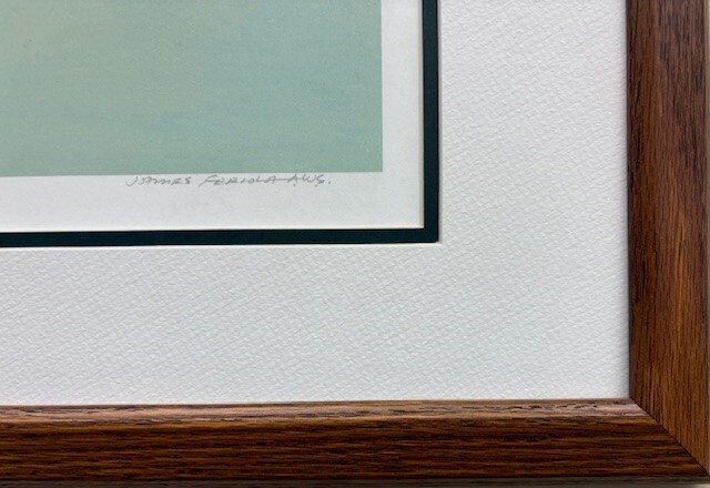 James Feriola "Winter Tranquilty" Hand Signed Lithograph Custom Framed Art Birds gallery