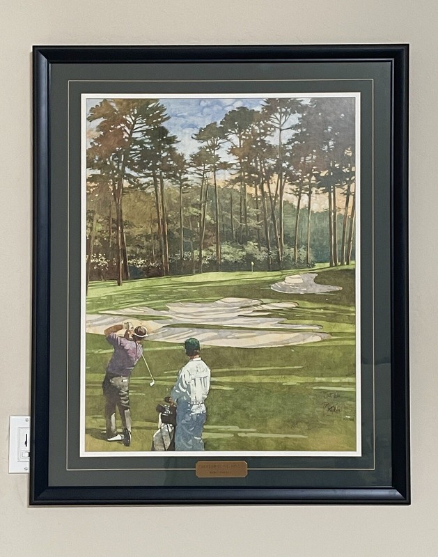 Bart Forbes – CATHEDRAL OF PINES Golf Lithograph at Augusta Masters Framed