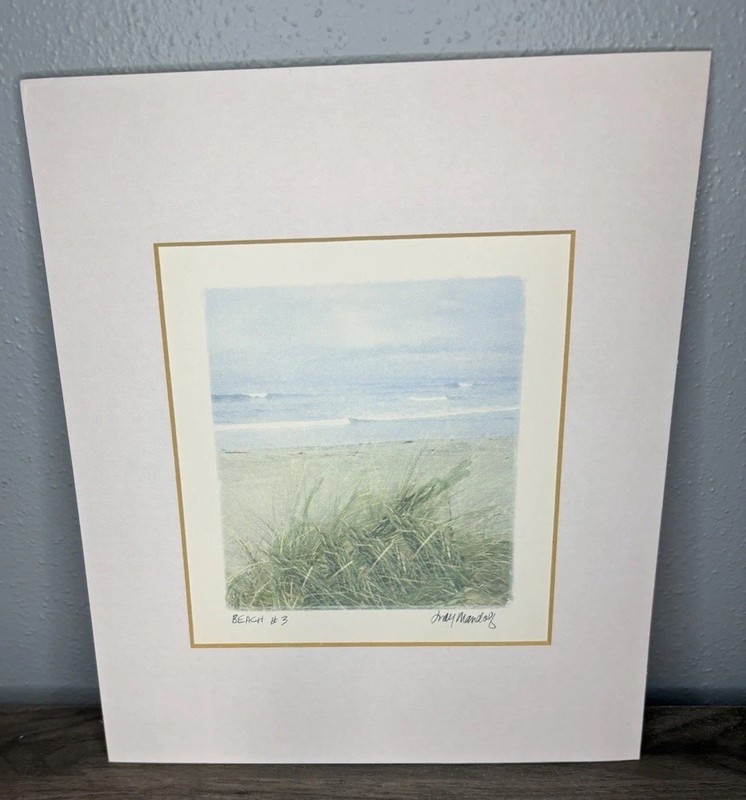 Judy Mandolf Beach Prints Set 2 Coastal Ocean Art Signed Matted Unframed gallery