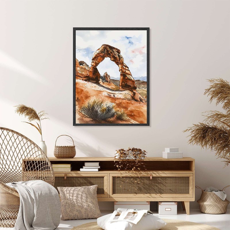Desert Arch Landscape Wall Art Canvas Oil Paintings Reproduction gallery