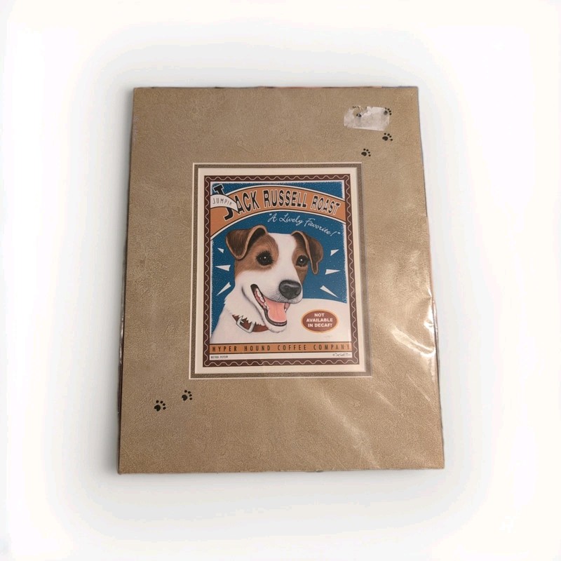Jack Russell Roast Print Matted 14 In X 18 In Hyperhound Coffee Company