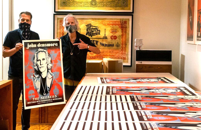 ✅🔥 JOHN DENSMORE (DOORS): THE SEEKERS SIGNED & NUMBERED LITHOGRAPH -* IN HAND* gallery