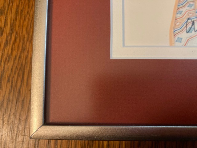 Amado Maurilio Pena Jr Signed Southwestern Native American Print Framed Matted gallery
