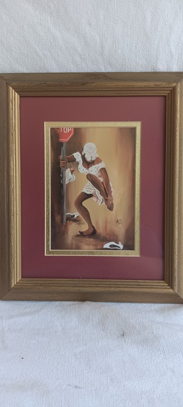 1998 Vintage Annie Lee «SORE FEET» Framed * Matted Print