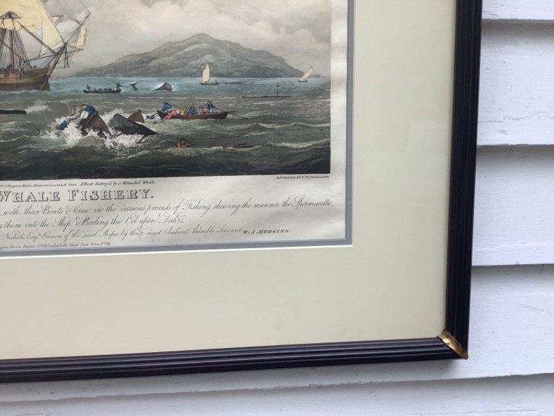 “South Sea Whale Fishery” Handcolored Engraving After W.J. Huggins gallery