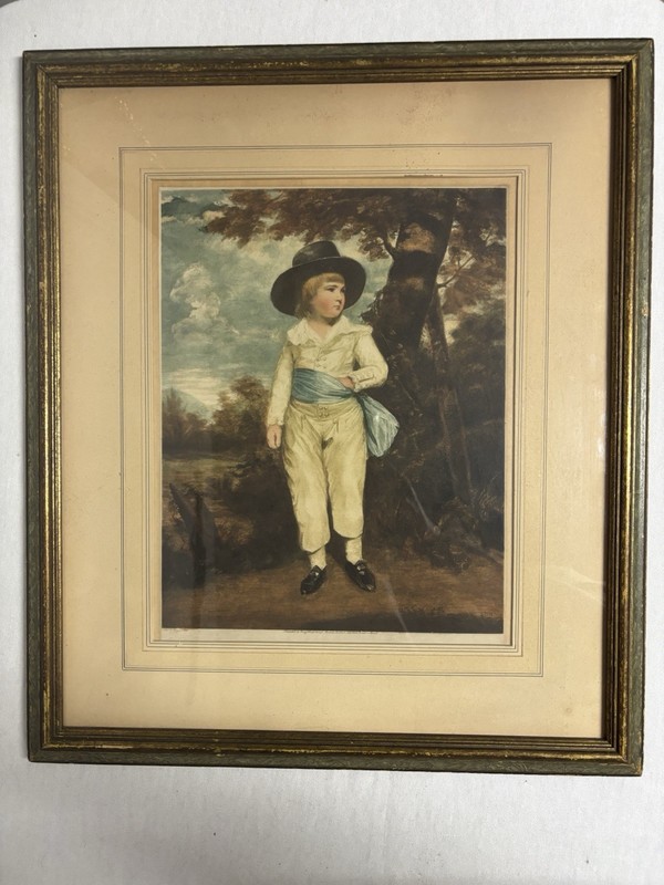Antique Franz Hanfstaengl Photogravure After Sir Joshua Reynolds c.1900 Framed gallery