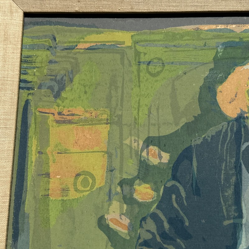 SISTER MARY CORITA KENT SERIGRAPH SILKSCREEN RARE EARLY ABSTRACT MODERNIST AS IS gallery