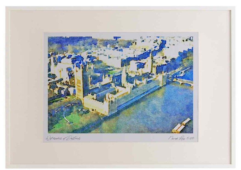 804035 Houses Of Parliament London England U.K. A2 Picture Frame Watercolour pr