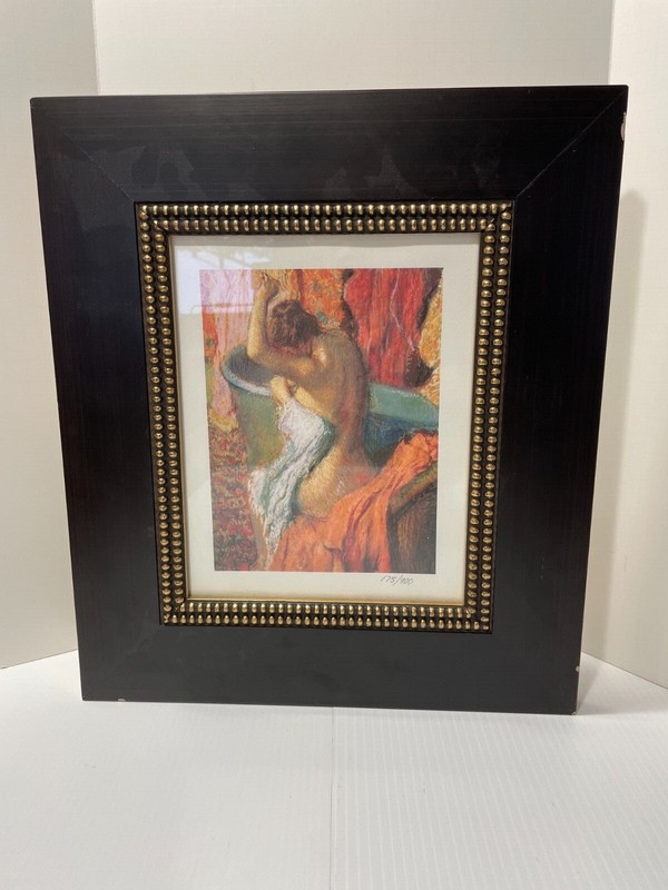 Edgar Degas Seated Bather Drying Herself 8x10 Print 13-5/8x15-5/8 Framed 175/900