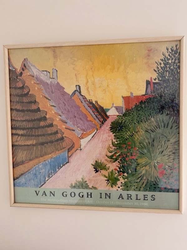 Vintage 1984 Van Gogh in Arles Lithographic Poster from The Met *Framed*