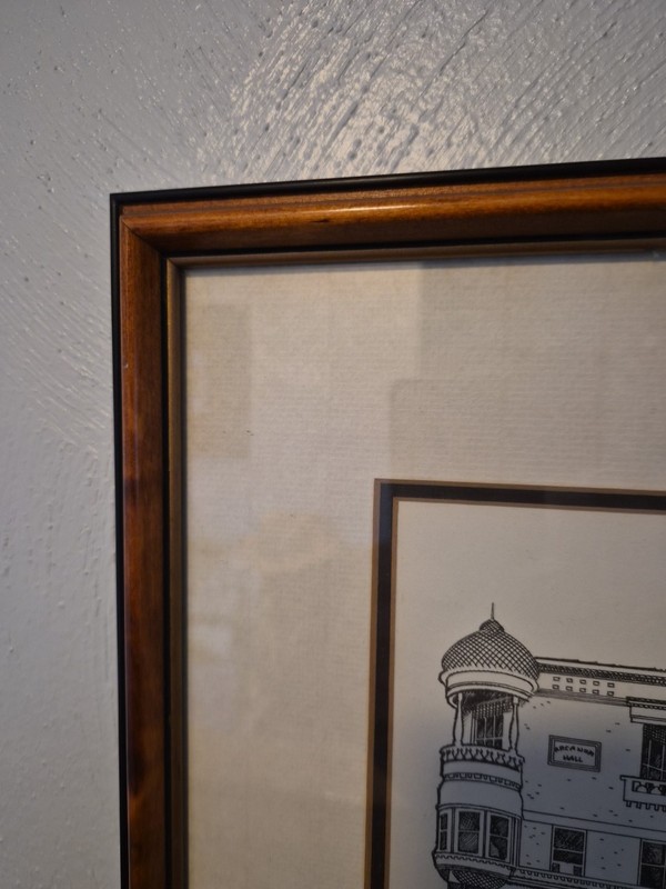 Numbered 60/300 Downtown Westfield Print By Harry Devlin Framed And Matted gallery