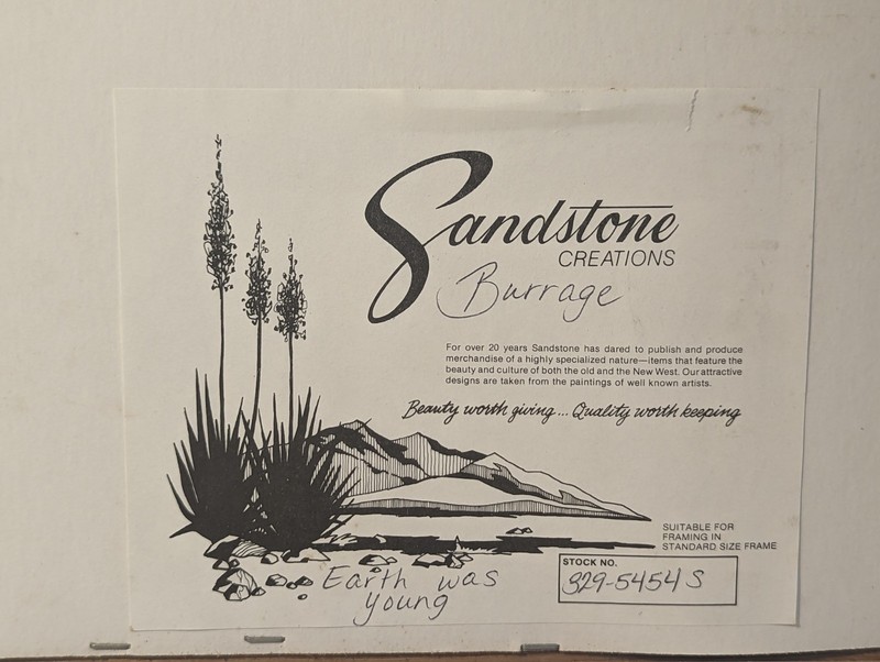Vtg 1985 Sherirene Burrage, Signed / Numbered, Framed Native American Print. gallery