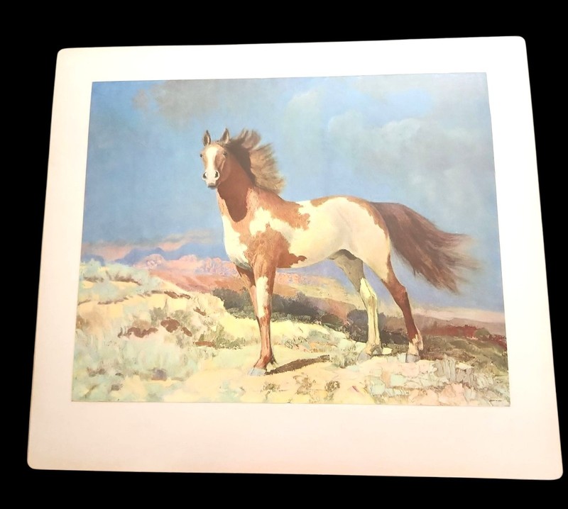 New 1951 Vintage USA Lithograph, Litho, FREEDOM by Robert Wesley Amick, Pinto, P