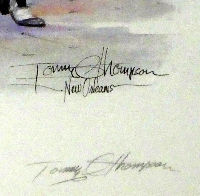 JAZZ SEZERAC Print Tommy Thompson Signed Ltd Edition 380/500 Framed gallery