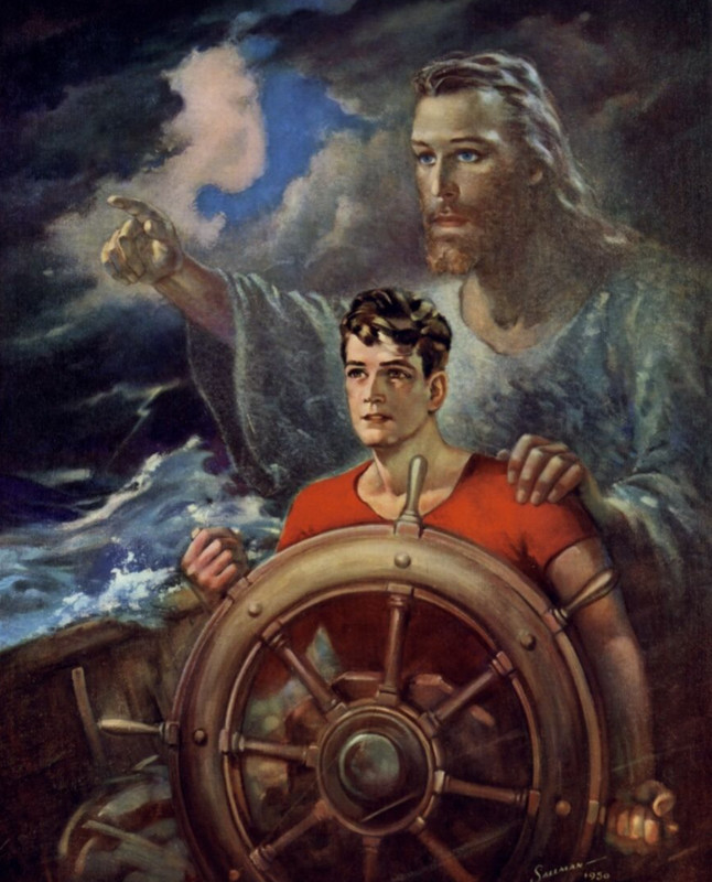Print – Christ Our Pilot by Warner Sallman