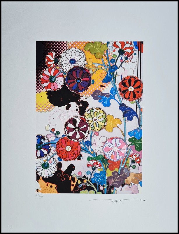 Takashi Murakami Flowers 25 5/8×19 11/16in Lithography Print Limited 28/300