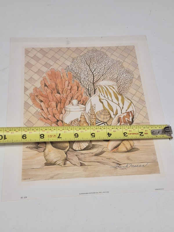 Vintage Frank Massa Beach Still Life Print Signed gallery