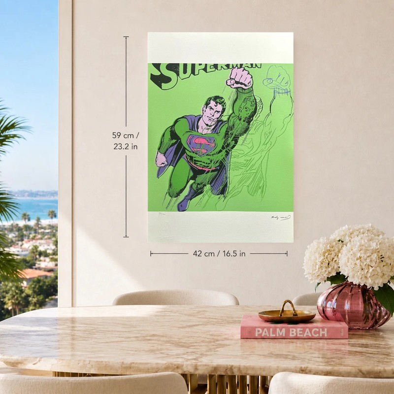 Andy Warhol Superman Lithograph on Arches 300gsm 16.5x23in (42x59 cm) gallery