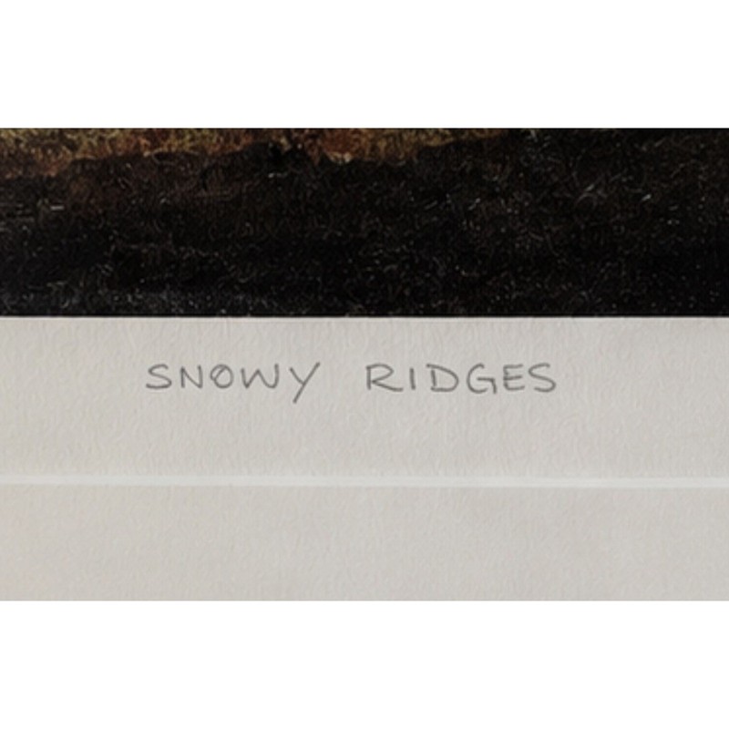 Signed Limited Edition Landscape Print 1/195 J Wilkes Snowy Ridges Framed gallery