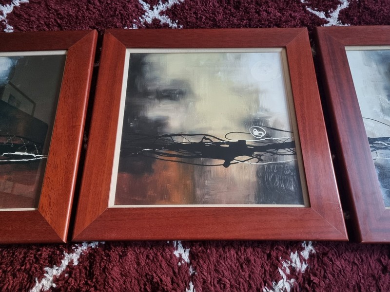 Prelude in Rust I II III by Laurie Maitland 3-pc fine art set framed prints gallery