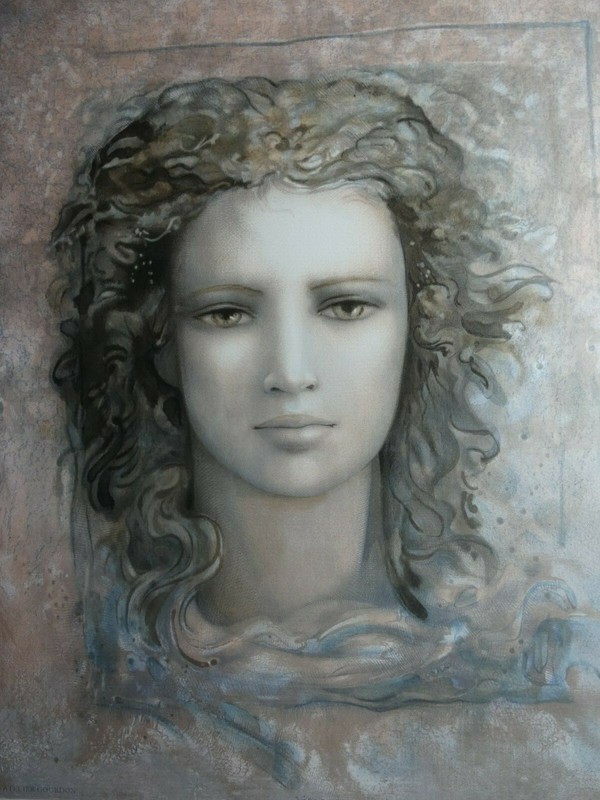 Jean-Paul Cleren (1940) – Visage imaginaire, Lithografie