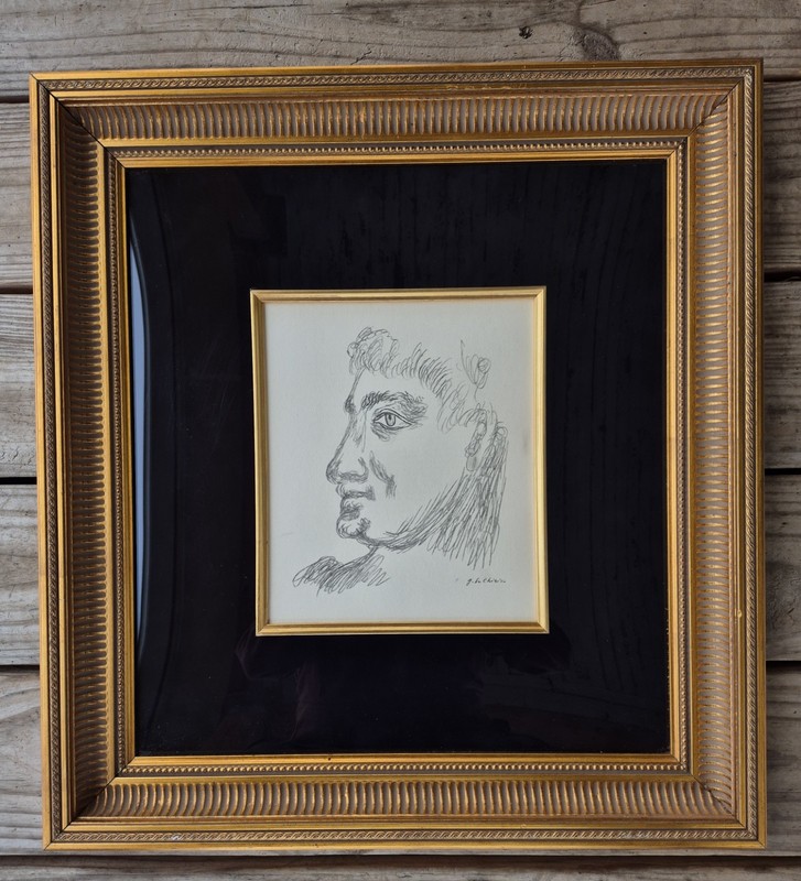 Gregorio de Chiricio 1928 Self-Portrait Limited edition Lithograph signed gallery