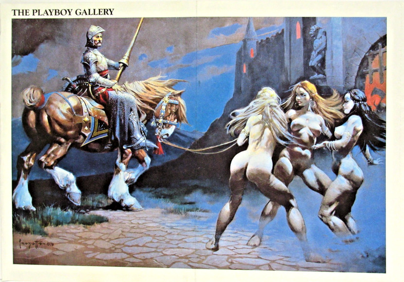 «FRANK FRAZETTA: CASTLE OF SIN» ~(11″ X 15″)~ **(2-SIDED /PLAYBOY POSTER)** #2