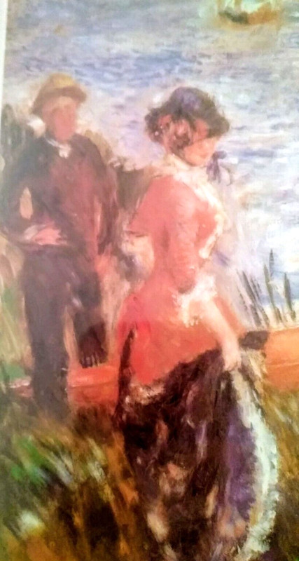 Renoir Colorful 12" X 10" Print "Oarsmen At Chatou"--Print Size 6-1/8" X 10.5" gallery