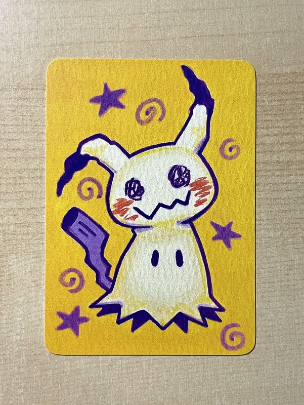 ACEO PRINT Mimikyu Pokemon Anime Illustration Art LIMITED EDITION paulajean.art