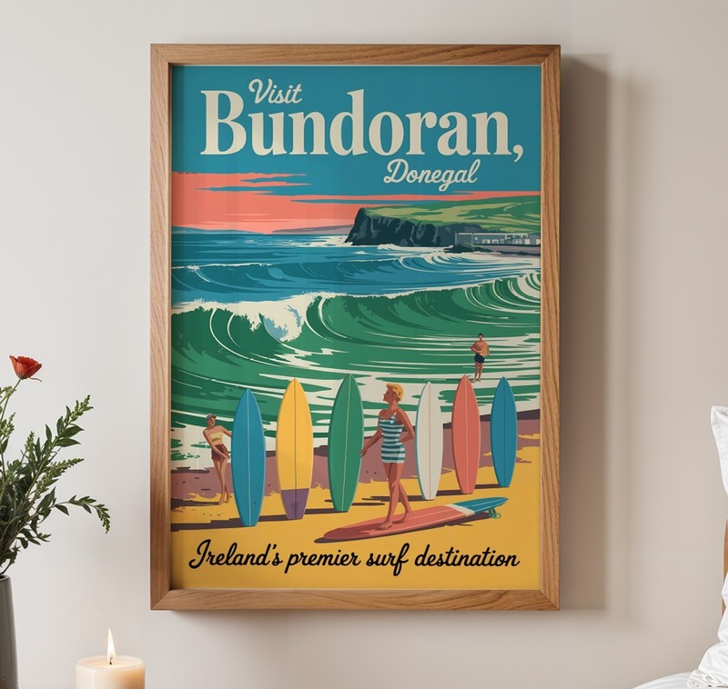 Visit Ireland vintage travel poster prints | Dublin, Cork, Belfast etc gallery