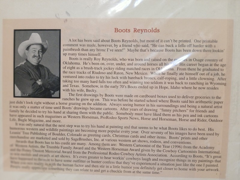Artist Boots Reynolds Cartoon Western Cowboy 1 8x10 prints funny $10 Each Print gallery