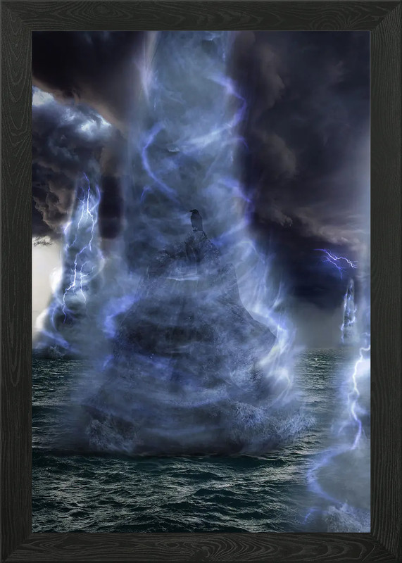 Into the Tornado Framed Wall Art Poster Canvas Print Picture