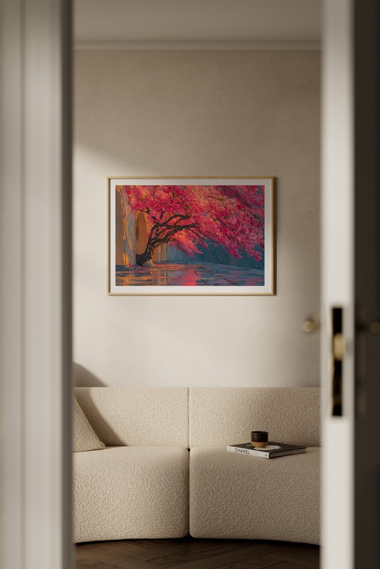 Cherry Blossom Japan 36x24 Giclée Art Print Ltd 1/25 Signed COA Rombley H8 gallery