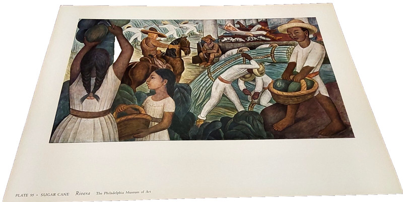 Metropolitan Seminars In Art Plate 95 Sugarcane Rivera 12 1/2″x9 1/2″