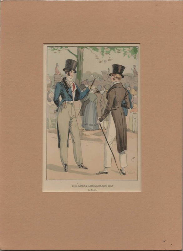 1898 Women’s History of French Fashion Watercolor Print #36