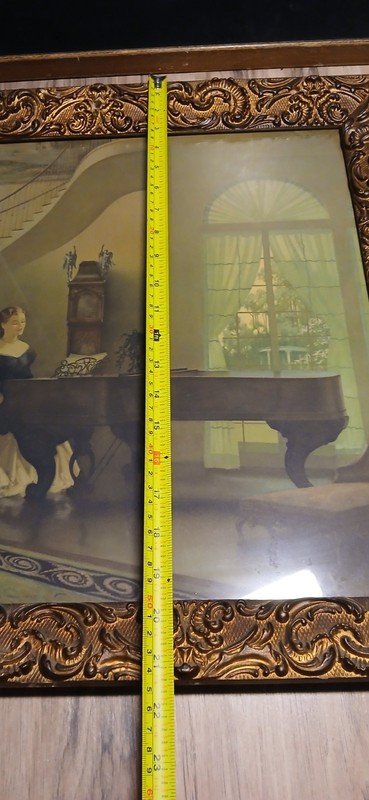 Rare Antique Print By R. Brownell McGrew "Morning Melody" Framed Art 25”X21” gallery