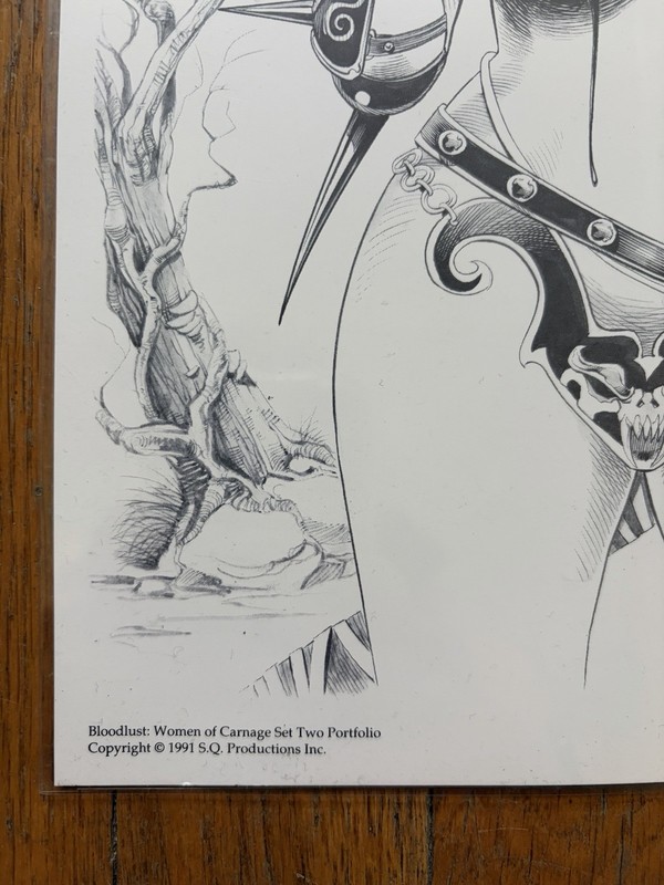 Jim Balent Bloodlust: Women of Carnage Set Two Signed Fantasy Print 1991 gallery