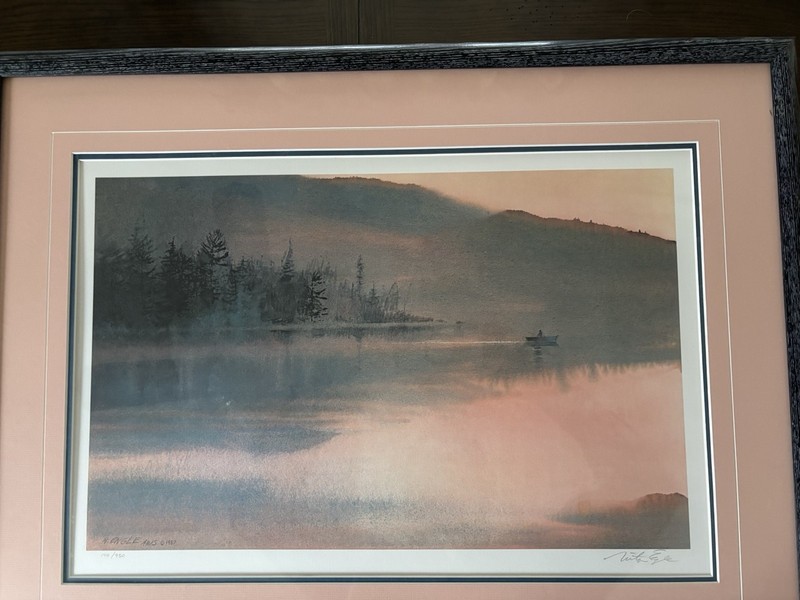 Nita Engle Fishermen At Dawn Print. 1987 Signed Numbered 140/950. Framed. Nice! gallery