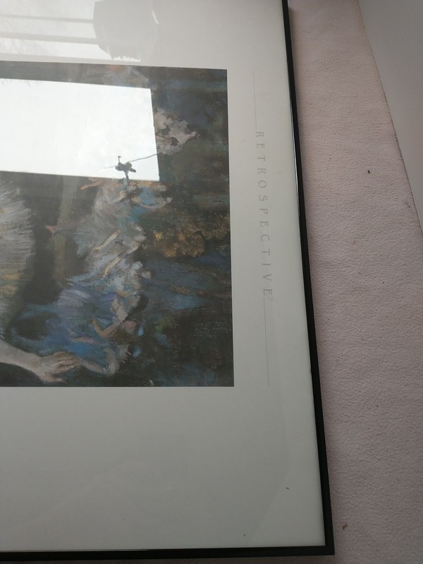 Edgar Degas Fin d'Arabesque Ballerina Framed Art Work Print 31 5/8" x 23 5/8" gallery