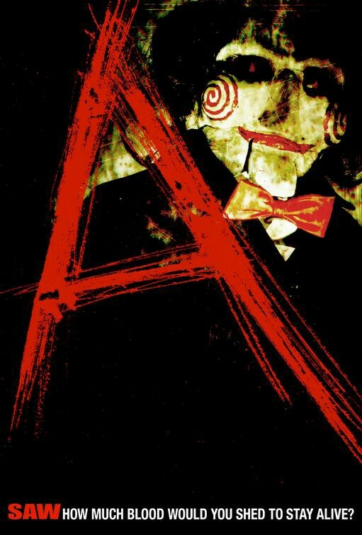 SAW (Tobin Bell/Shawnee Smith) poster 2 - glossy A4 print