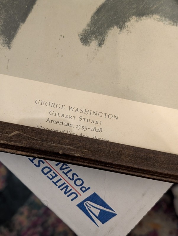 Vintage Pair Of Framed George & Martha Washington Prints gallery