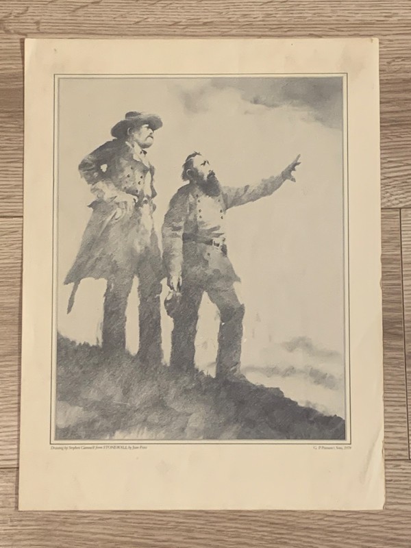 Stephen Gammell Stonewall Civil War Illustration 1979 Putnam 11×14