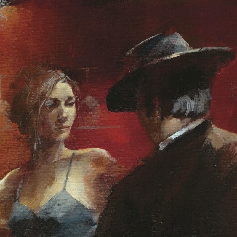 32W"x24H" EVENING IN THE BAR II by WILLEM HAENRAETS - DRINKS CLUB 5 TO 7 CANVAS gallery