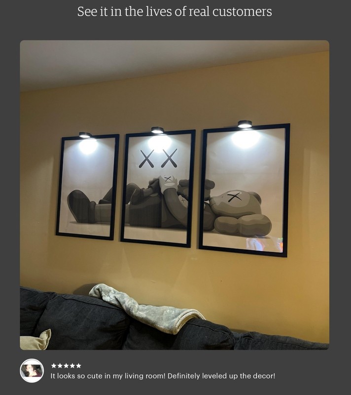 Set of 3 Family Relax Kaws Art pieces canvas wall home decor Portrait Gallery gallery